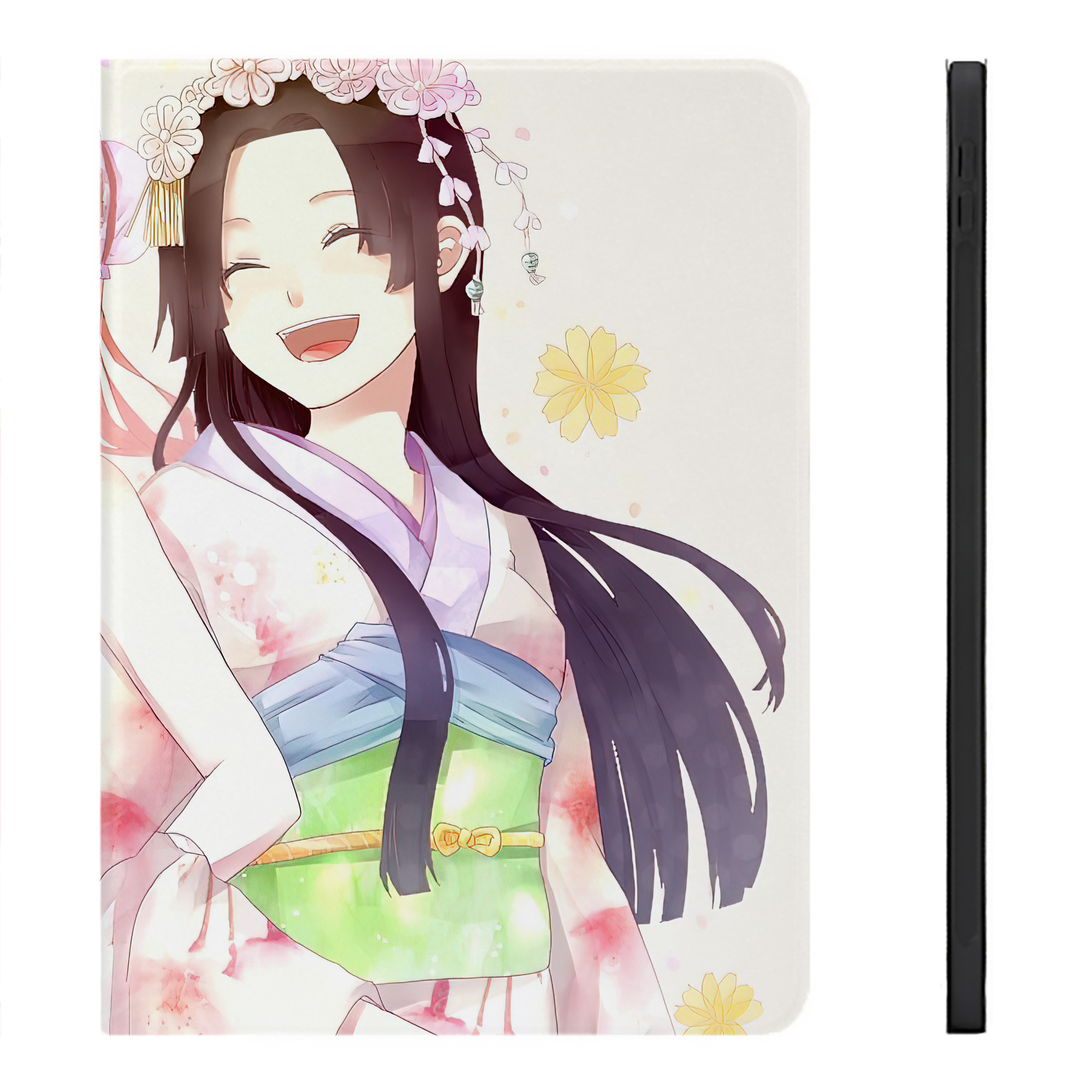 （画像用） ぎんたま 坂田銀時（さかたぎんとき） 神楽 志村新八（しむら しんぱち） GINTAMA Sakata Gintoki Kagura Shimura Shinpachi IPadケース ペンホルダー付き ブックスタイルデザイン